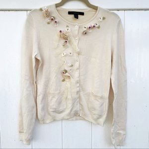 Silk & angora cardigan